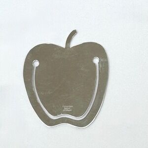 Vintage Tiffany Sterling Silver Apple Bookmark- Unmonogrammed Teacher Gift